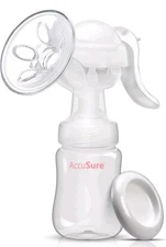 Manual breast pump by Accusure for breast feeding / BPA free /  Light weight .