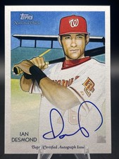 Ian Desmond 2010 Topps National Chicle Certified Autograph RC Bazooka Back /99