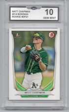 2014 FIRST BOWMAN MATT CHAPMAN ROOKIE CARD SAN FRANCISCO GIANTS CATCHER. rookie card picture