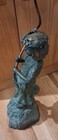 Outdoor/Indoor Bronze/Metal Fountain Verdigras Patina Little Girl w/Umbrella — photo 5
