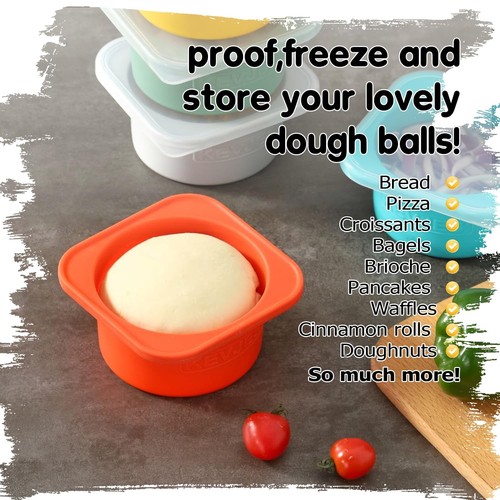 PLUS-Large 1000ml Pizza Dough Proofing Boxes for DIY Artisan Pizza, Food Grad... - Picture 7 of 8