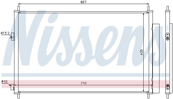 1X Nissens 940021 Kondensator Klimaanlage FüR Toyota-image