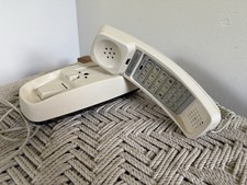   Vintage Bellsouth Push Button Wall Phone Telephone  Model 473 Beige WORKS 