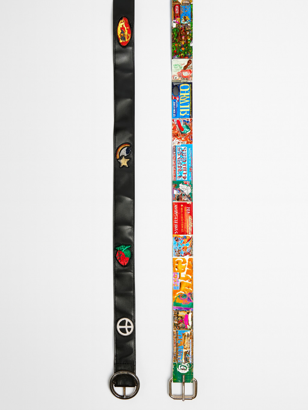 Vintage-Style Patch Belts Bundle – Black Embroide… - image 1