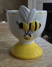 Ceramic Egg Cup With Bee Design