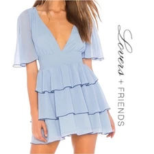 Lovers + Friends Billie Mini Dress Baby Blue New With Tags Size XXS