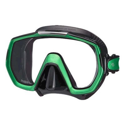 Tusa Freedom Elite schwarz/grün - Einglas Tauchmaske
