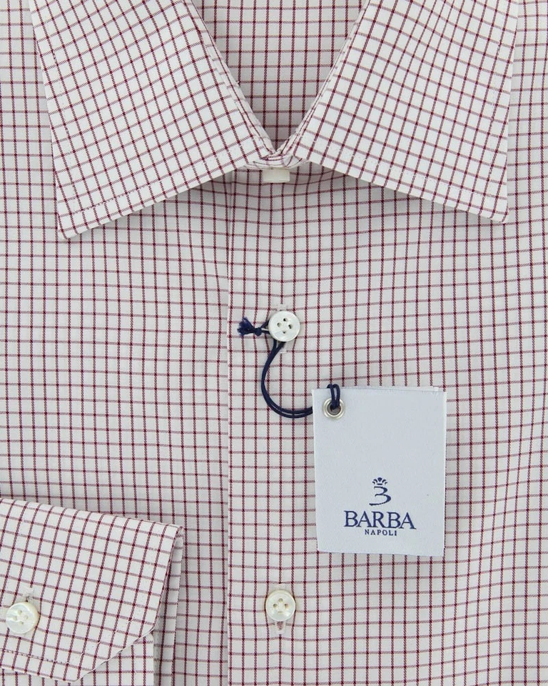 Barba Napoli Burgundy Red Shirt - Slim - 15.75/40 - (D2U10T0000005) - Image 2 of 4