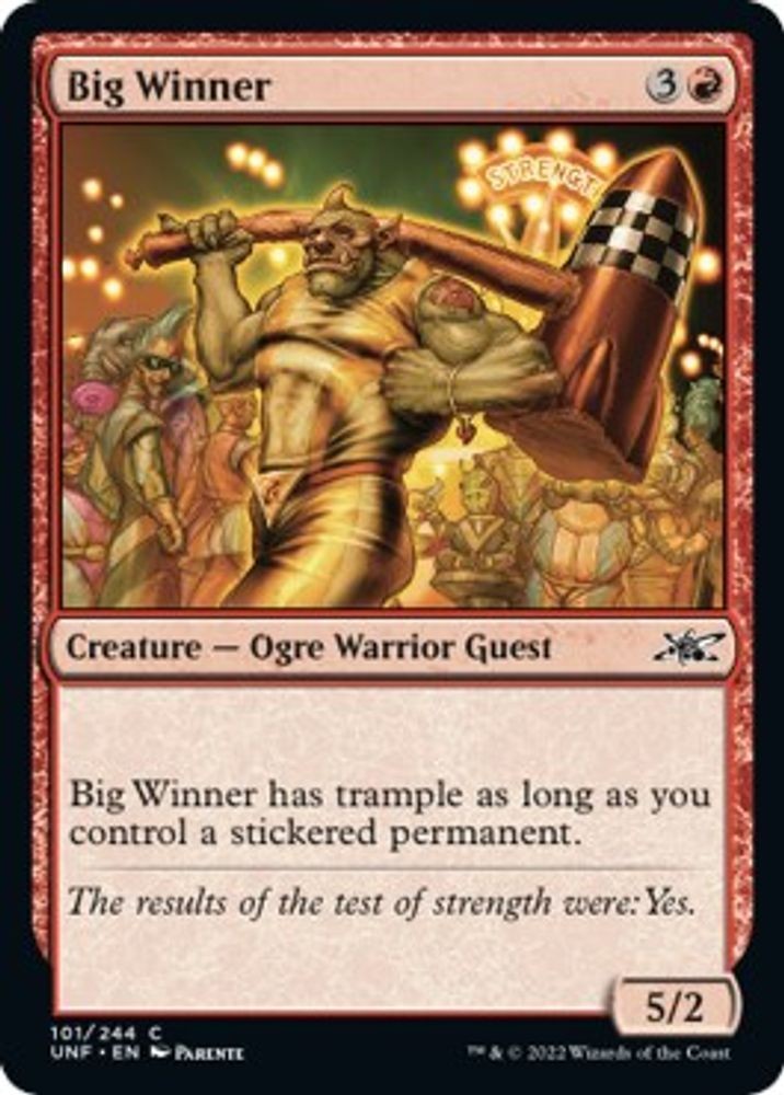2022 Magic: The Gathering: Unfinity - Big Winner (#101, C, Near Mint)