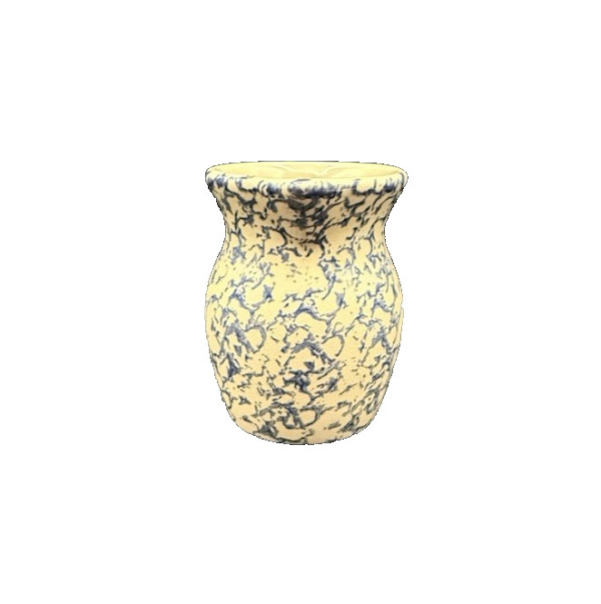 Robinson Ramsbottom Roseville OH Blue Sponge Pitcher