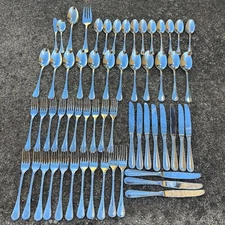 Cuisinart 18/10 Stainless Stratford Pattern Flatware Lot Of 59 Made Korea