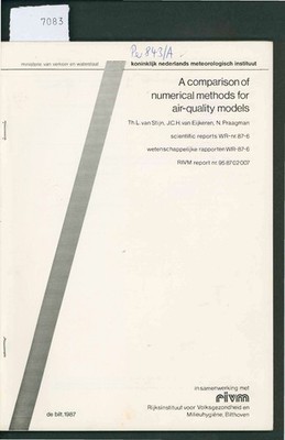 A comparison of numerical methods for air-quality models. Praagman, N.: