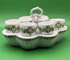 Vintage Ceramic Egg Cup 7-piece Serving Set
