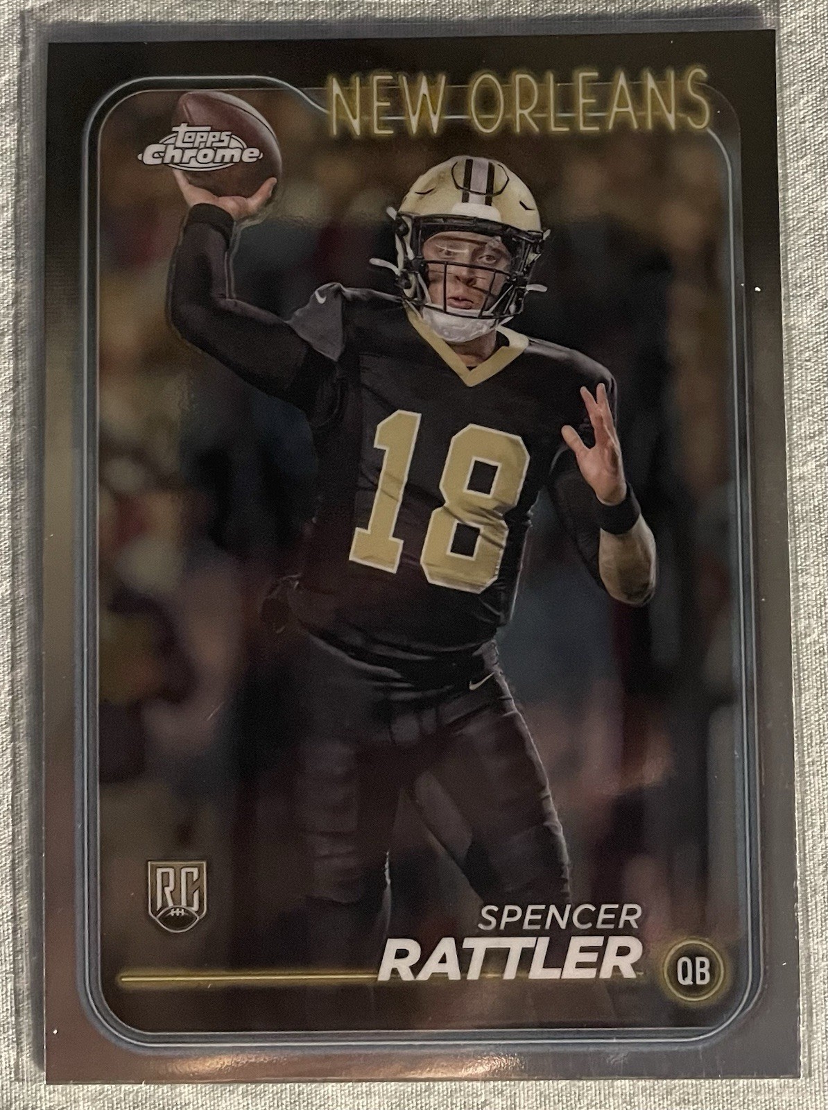 2024 Topps Chrome - Rookies Spencer Rattler #213 Prism Refractor (RC)