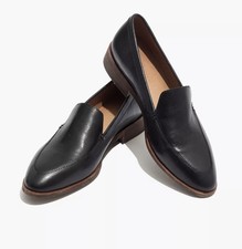 Madewell The Frances Loafer In Black Sz 6.5M Classic Preppy Barely Worn 