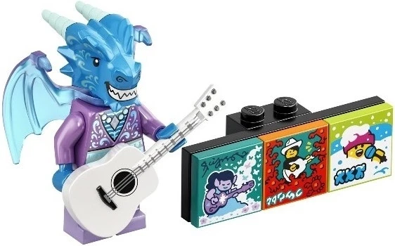 NEW Lego Vidiyo 2 Dragon Guitarist Minifigure! vidbm02-12! 43108! - Image 1 of 1