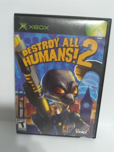 Destroy All Humans 2 Microsoft Xbox 2006 CIB w Manual Blockbuster Case Tested - Afbeelding 2 van 6