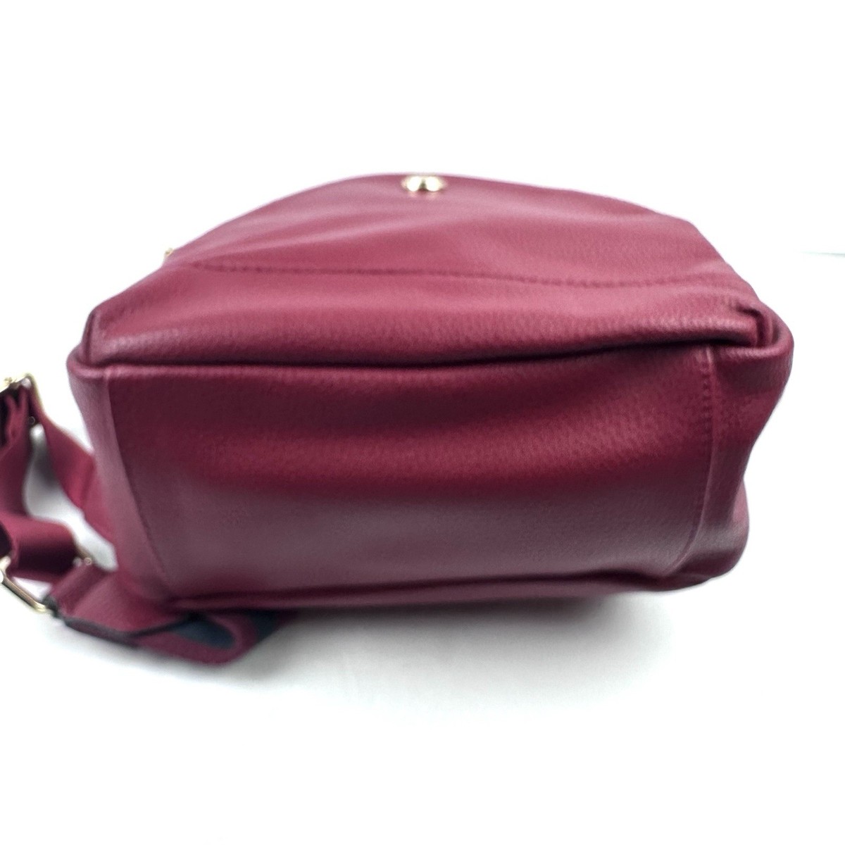 Nine West Backpack Dark Red Faux Leather Rucksack Handbag  display picture 1