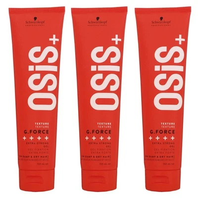 Schwarzkopf Osis G Force 3 x 150 ml extra starkes Haargel Set