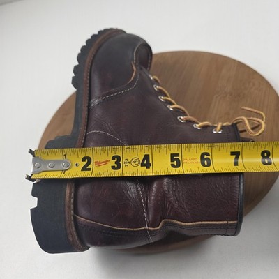 Red Wing Boots Mens Size 12 D Brown Leather Moc Toe Lace Up  display picture 1