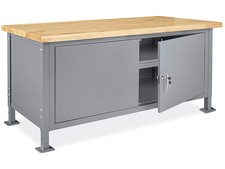 Pack of 1 Standard Cabinet Workbench, 72 X 30 Maple Top