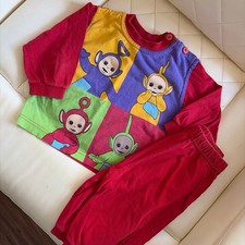 Ragdoll Teletubbies Vintage Cartoon Set Red Multicolor 2 Piece
