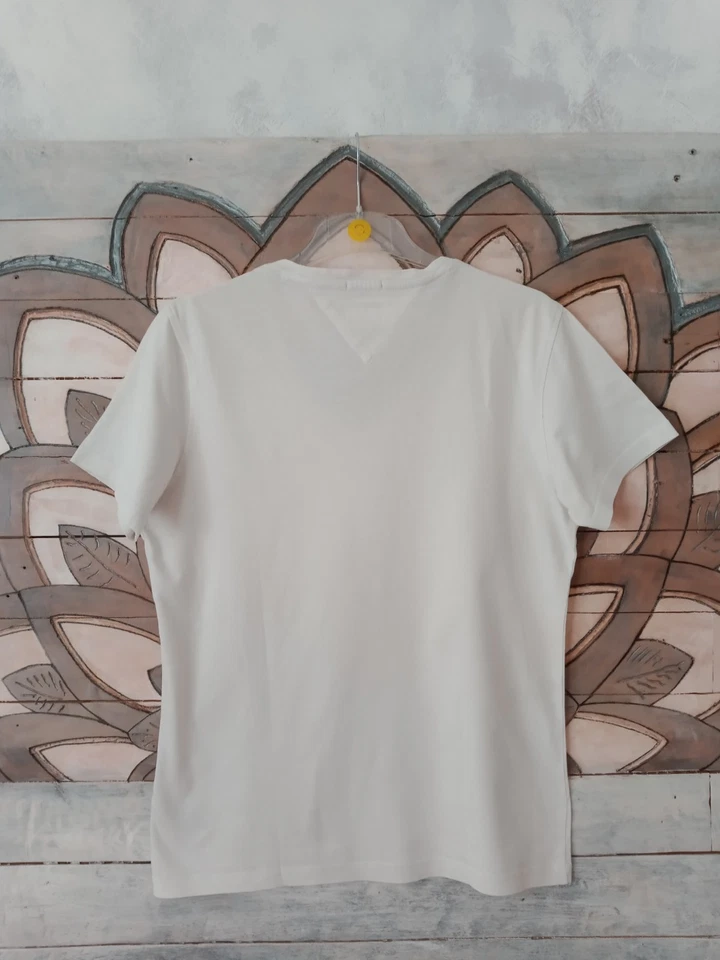 Tee-shirt Homme, Tommy Hilfiger, Blanc Cassé, Taille M - Photo 2/4