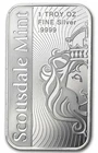 1 Oz  .9999 Silver Bar - Scottsdale mint - "The Vortex"