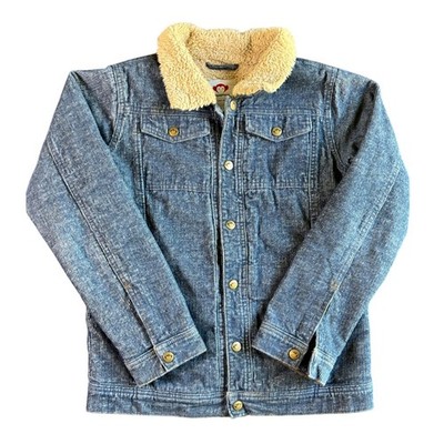 Appaman Kids Blue Corduroy Sherpa Lined Trucker Jacket Size 12 Boys Outerwear
