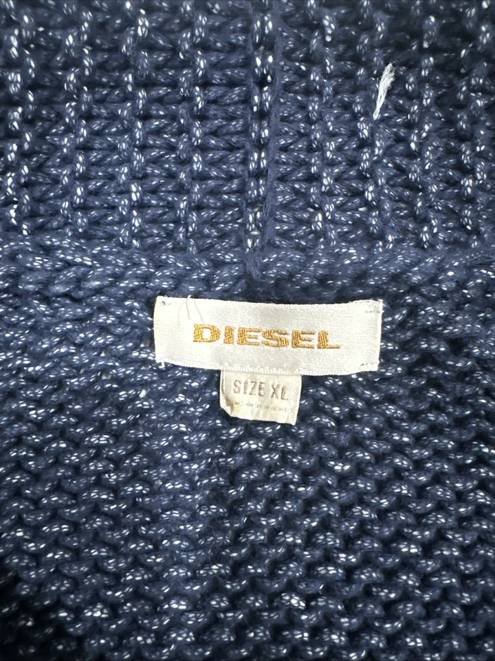 Diesel Men’s Knitted Sweater Xl Navy - Image 3 of 3