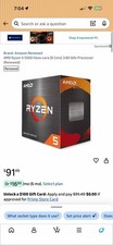 AMD Ryzen 5 5500 6-Core 3.60GHz Socket AM4 CP...