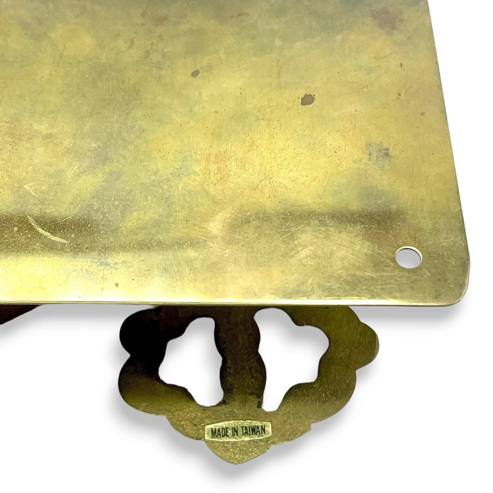 MCM Sólido LATÓN CASA Gancho de Pared Soporte Llaves Correa Sombrero Abrigo Letras Billetera Usado en Excelente Condición Foto 4 de 4