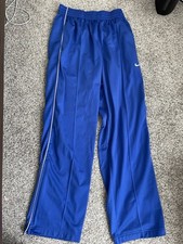Vintage Y2k Nike Silver Tag Windpants Swishy Mens M Lined Pants Navy Blue Jogger