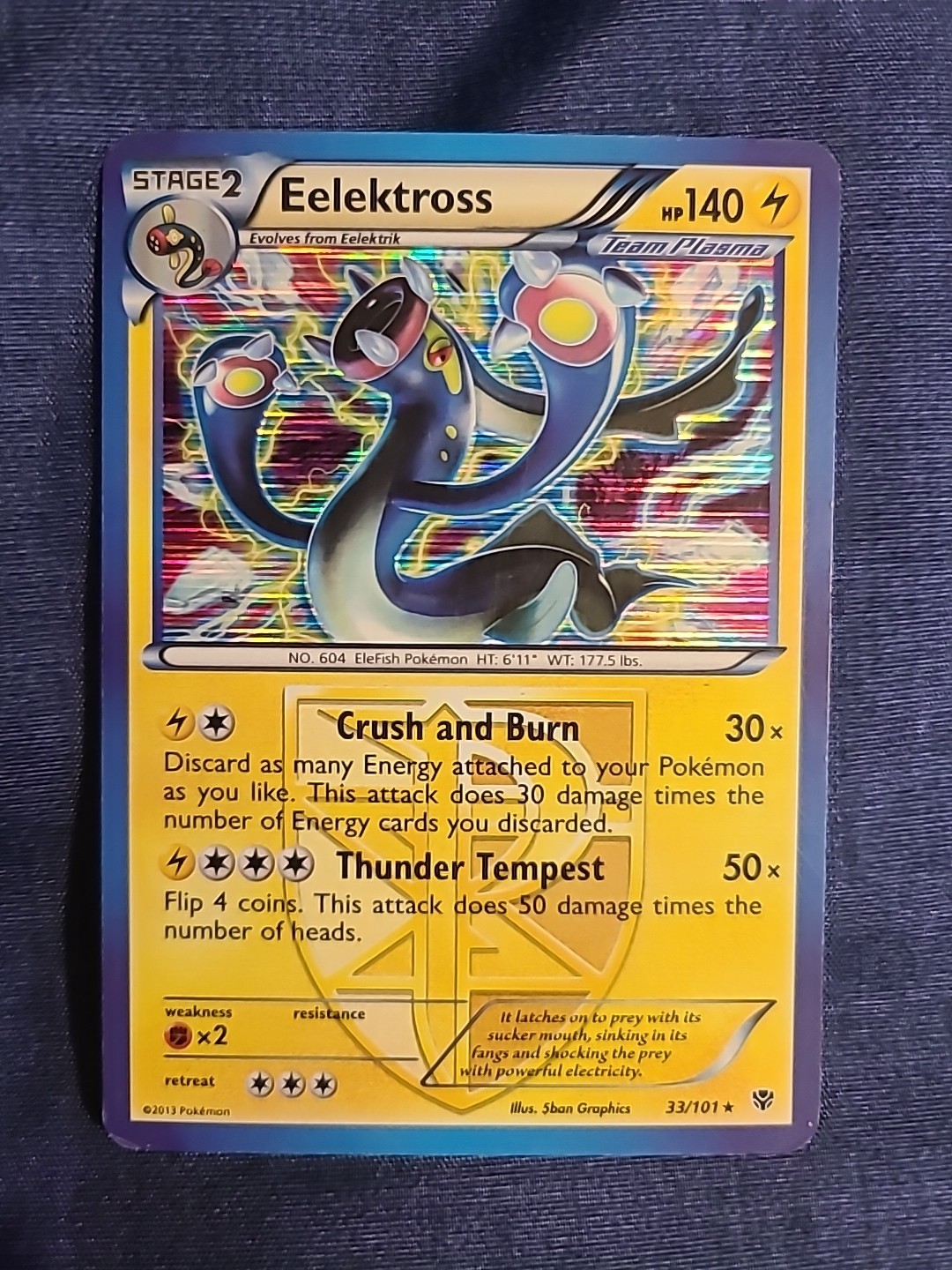Pokemon TCG Eelektross (Team Plasma) 33/101 Plasma Blast Holo