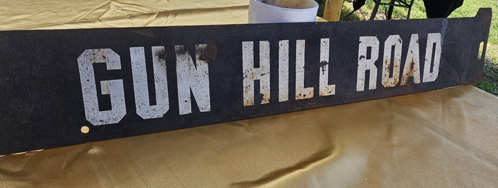  Vintage New York City Subway Dual Sided  Destination Metal Sign GUN HILL ROAD 