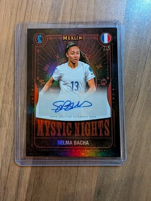 2025 Topps Merlin Womens Euro Selma Bacha Mystic Nights Autogramm RED /5 France