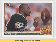 1991 Upper Deck Team MVP Sterling Sharpe #459 READ 2m7