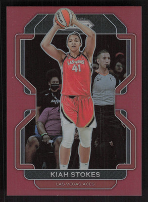 2022 Panini Prizm WNBA #108 Kiah Stokes Red #/199