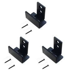 3 Count Interior Barn Door Floor Guide Wall Mount Sliding Bottom