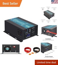 High Efficiency 800W 24V to 120V Pure Sine Wave Inverter with Safety Features
