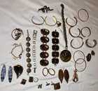 Vtg and Modern Copper Costume Jewelry Lot Pendants Earrings Bracelets