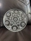 VTG Anchor Hocking “Star of David” Early American Prescut Plate Platter 11"  EUC