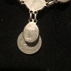 VINTAGE Native American Jeweler Sterling Silver & TIGER EYE Necklace,  ca 70's — photo 7