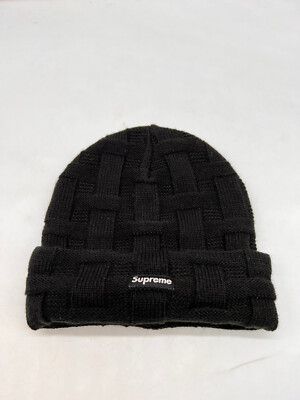 帽子 Supreme Basket Weave Beanie Black 19AW Supreme Basket Weave Beanie (FW19) - $34