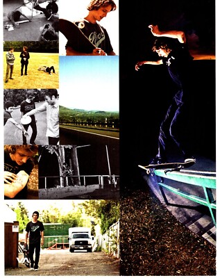 PSK38 SKATEBOARD WERBUNG/BILD 11X16'' RVCA : JULIAN DAVIDSON