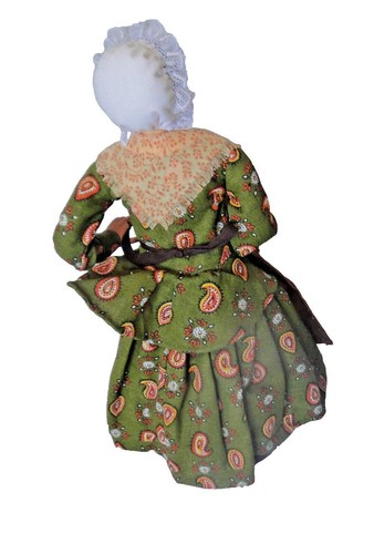 Doll Handmade Santon ancien Provence habillé Femme vendeuse fruits PEIRANO 26 cm - Picture 2 of 7