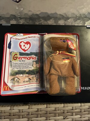 Ty Beanie Baby Germania Bear Sealed 1999 McDonalds Toy Ty Brand