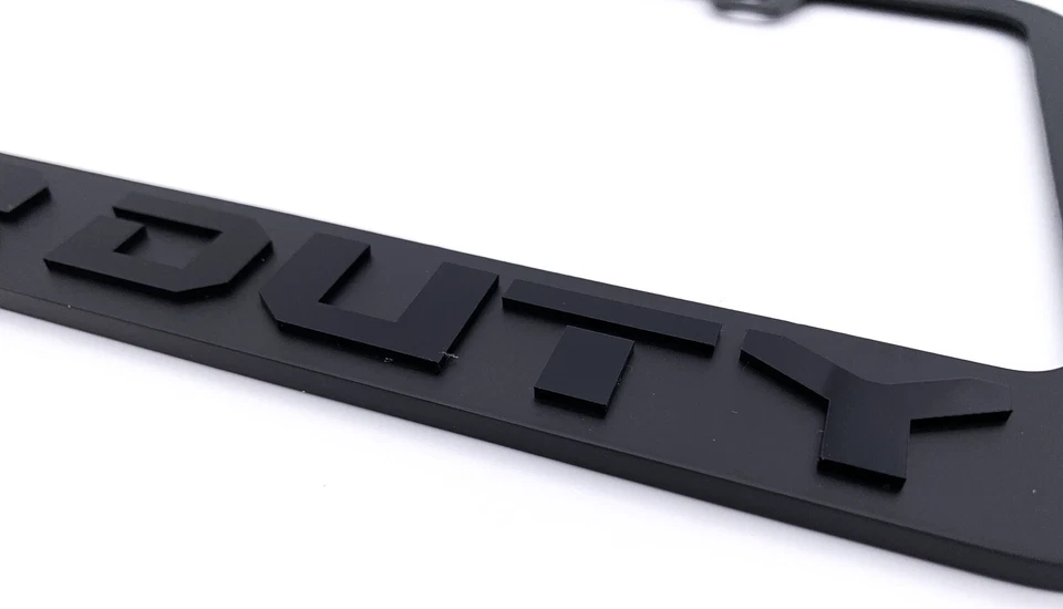 Marco de matrícula negro mate con logotipo emblema Ford F-250 F-350 Super Duty Foto 4 de 4