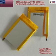 2pcs LG 3800mAh Battery Upgrade Replacement for iPod Classic Video Thin