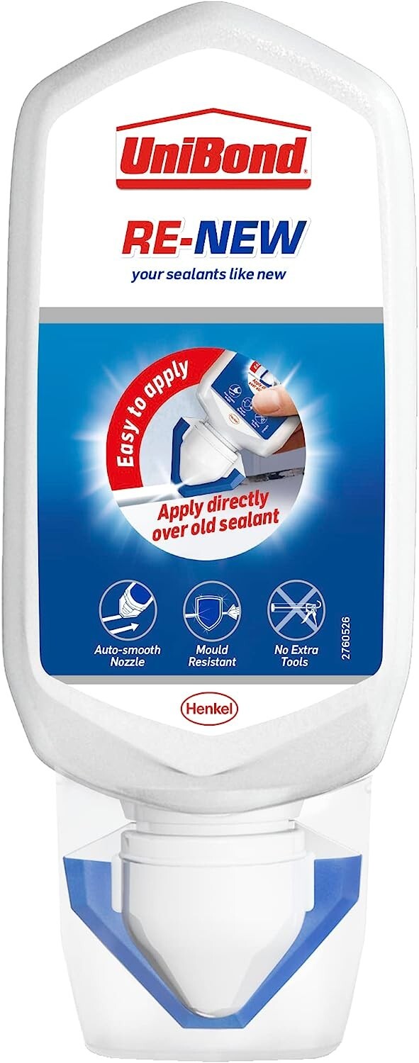 UniBond Renew Silicone Bianco Sigillante Cucina E Bagno Stampo Resistente N.